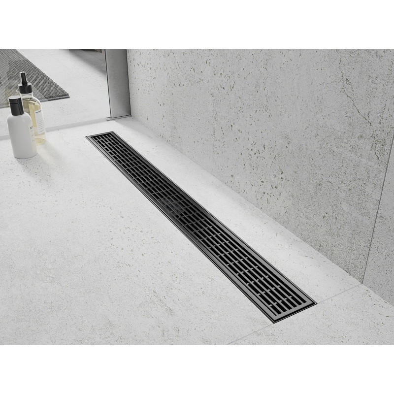 Mexen Flat M33 kryt na lineárny odtok 80 cm, brúsená zbraňová šedá - 1E33080