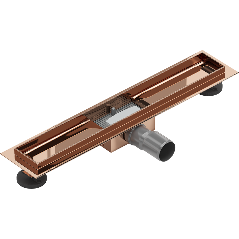 Mexen Flat korpus pre líniový odtok 50 cm, ružové zlato - 1615050