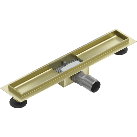 Mexen Flat telo na odtokový žľab 50 cm, zlatý brúsený - 1A15050