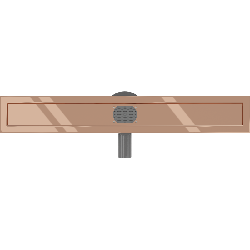 Mexen Flat 360° otočný korpus pre lineárny odtok 70 cm, ružové zlato - 1640070