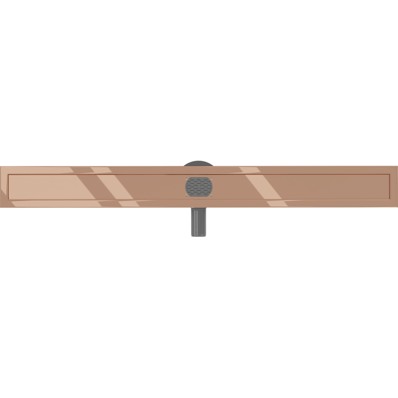 Mexen Flat 360° rotačný korpus pre lineárny odtok 80 cm, ružové zlato - 1640080