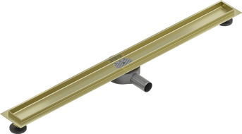 Mexen Flat 360° korpus pre líniový odtok otočný 90 cm, zlatý kartáčovaný - 1A40090