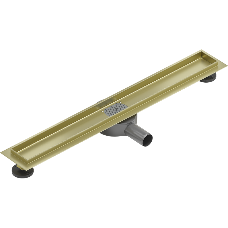 Mexen Flat 360° rotačné telo pre lineárny odtok 60 cm, zlaté kartáčované - 1A40060