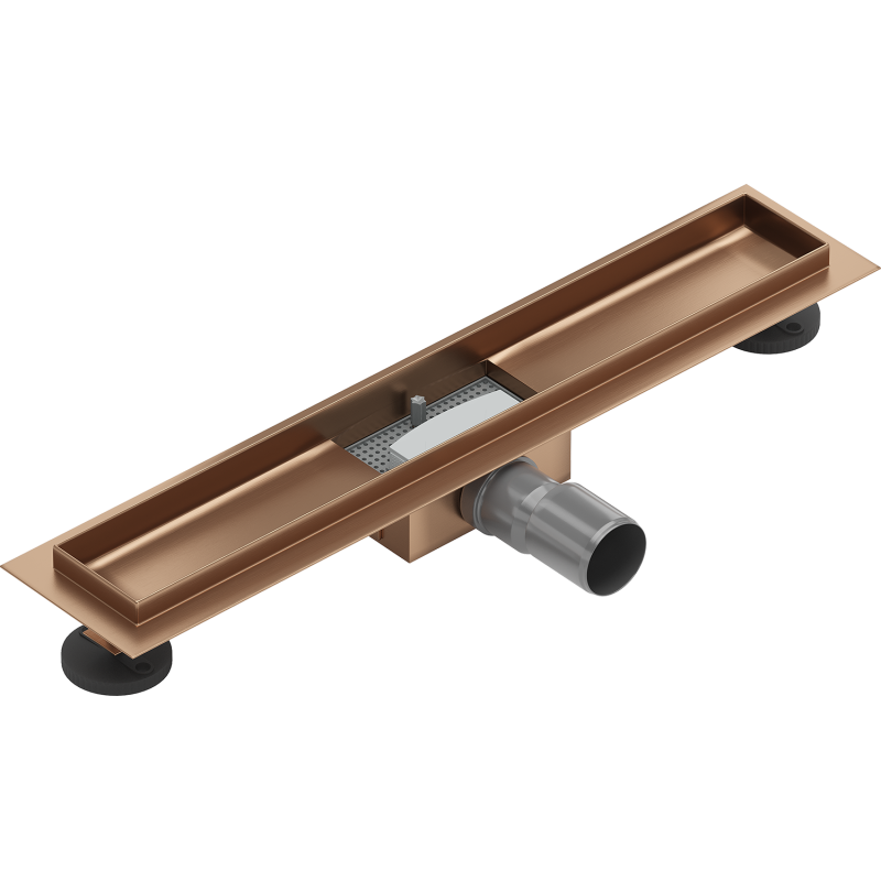 Mexen Flat korpus pre lištový odtok 60 cm, brúsená meď - 1C15060