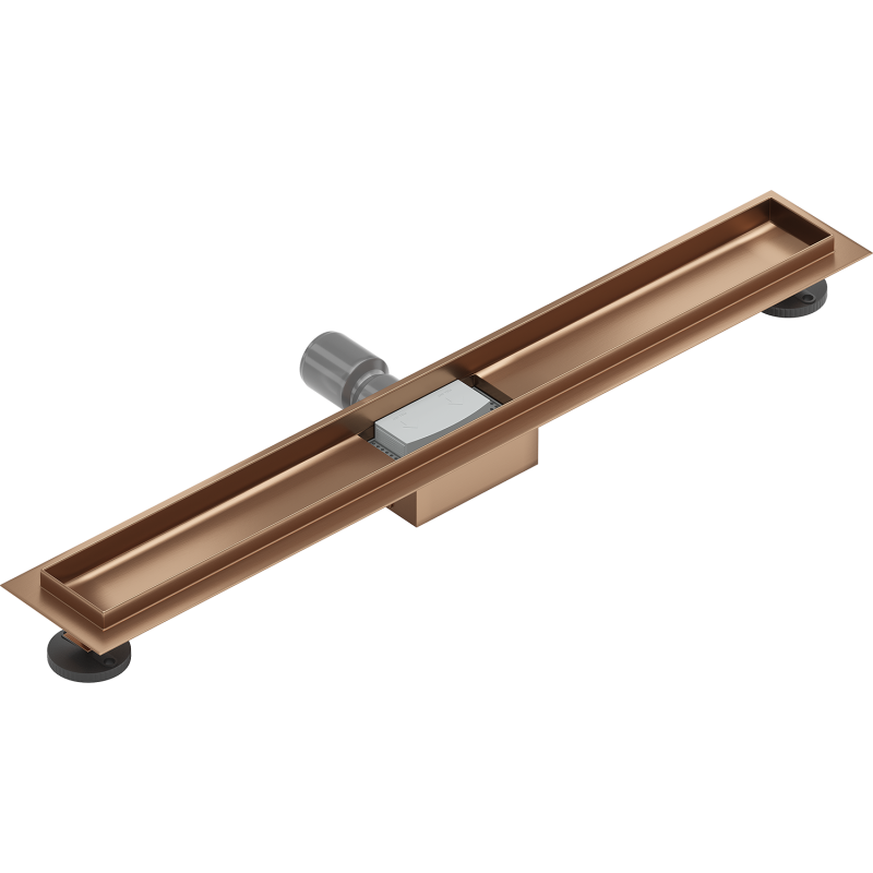Mexen Flat korpus pre lineárny odtok 70 cm, brúsená meď - 1C15070