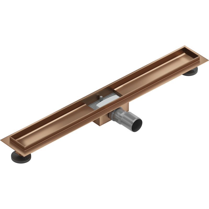 Mexen Flat telo pre líniový odtok 80 cm, brúsená meď - 1C15080