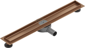 Mexen Flat 360° teleso pre rotačný líniový odtok 70 cm, kartáčovaná meď - 1C40070