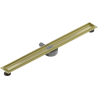 Mexen Flat 360° otočný korpus na líniový odtok 80 cm, zlatý kartáčovaný - 1A40080