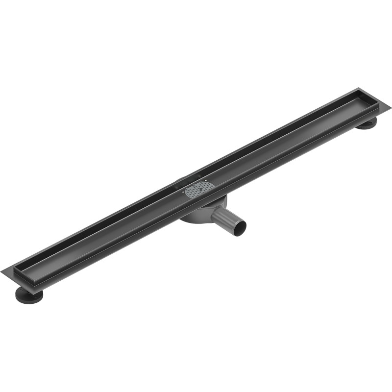 Mexen Flat 360° telo pre otočný líniový odtok 80 cm, gun gray kartáčovaný - 1E40080