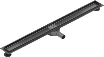 Mexen Flat 360° rotujúci korpus pre líniový odtok 100 cm, kartáčovaná gun gray - 1E40100
