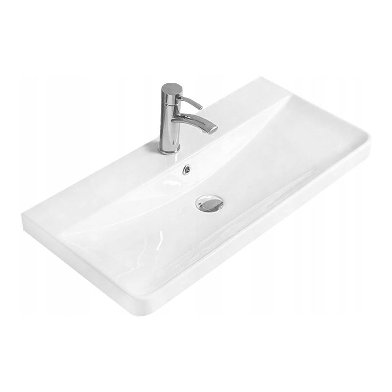 Mexen Dagna umývadlo zapustené do dosky 81 x 39 cm, biele - 21998000