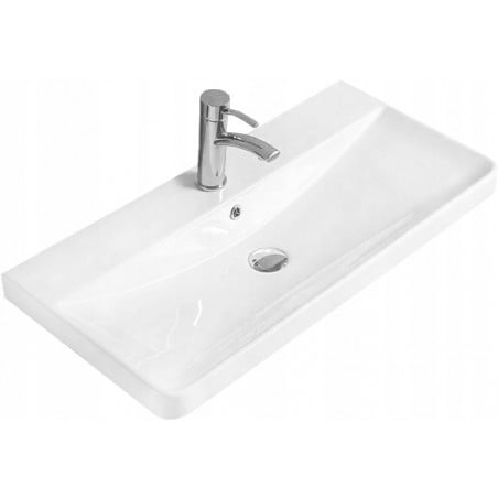 Mexen Dagna umývadlo zapustené do dosky 81 x 39 cm, biele - 21998000