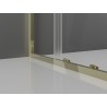 Mexen Exo-S 3S sprchový kút 3-stenový posuvný 125 x 70 cm, transparentný, zlatý - 8151-125-070-50-00-3S