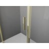 Mexen Exo-3S trojstranná rohová sprchová kabína 200 x 90 cm, transparentná, zlatá - 8151-200-090-50-00-3S