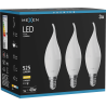 Mexen Nova 3x LED žiarovka plameň E14, C37, 5W, Teplá - 3000K, 525 lm - L106-E14-0530-01x03