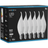 Mexen Nova 6x LED žiarovka plameň E14, C37, 8W, Neutrálna - 4000K, 840 lm - L106-E14-0840-01x06