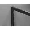 Mexen Exo-S Duo 3S 3-stenná sprchová kabína s posuvnými dverami 200 x 95 cm, transparentná, čierna - 8152-200-095-70-00-3S
