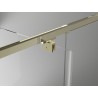 Mexen Exo-BR 3S sprchová kabína 3-stenná otváracia 80 x 80 cm, transparentná, zlatá - 8181-080-080-50-00-3S