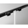 Mexen Exo-S 3S 3-stenový posuvný sprchový kút 125 x 70 cm, transparentný, čierny - 8151-125-070-70-00-3S