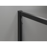 Mexen Exo-S 3S 3-stenový posuvný sprchový kút 125 x 70 cm, transparentný, čierny - 8151-125-070-70-00-3S
