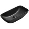 Mexen Klara nádržková umývadlo 46 x 23 cm, čierna matná - 21564685