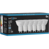 Mexen Nova 6x LED žiarovka GU10, 3W, Studená - 6500K, 315 lm - L107-GU10-0365-01x06