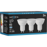 Mexen Nova 3x LED žiarovka GU10, 8W, Studená - 6500K, 840 lm - L108-GU10-0865-01x03