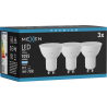 Mexen Nova 3x LED žiarovka GU10, 10W, Studená - 6500K, 1055 lm - L108-GU10-1065-01x03