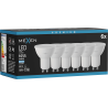 Mexen Nova 6x LED žiarovka GU10, 10W, Studená - 6500K, 1055 lm - L108-GU10-1065-01x06