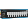 Mexen Nova 10x LED žiarovka GU10, 12W, Teplá - 3000K, 1260 lm - L108-GU10-1230-01x10