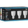 Mexen Nova 3x LED žiarovka GU10, 12W, Studená - 6500K, 1260 lm - L108-GU10-1265-01x03