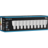 Mexen Nova 10x LED žiarovka GU10, 12W, Studená - 6500K, 1260 lm - L108-GU10-1265-01x10