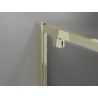 Mexen Exo-BR Duo 3S sprchový kút 3-stenný výklopný 90 x 90 cm, priehľadný, zlatý - 8182-090-090-50-00-3S
