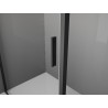 Mexen Exo-S 3S sprchový kút 3-stenný posuvný 95 x 100 cm, transparentný, čierny - 8151-095-100-70-00-3S