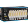 Mexen Vintis 10x žiarovka filament LED E14, C35, 4W, Teplá - 2200K, 400 lm, amber - L154-E14-0422-50x10