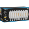 Mexen Vintis 10x Žiarovka filament LED E14, C35, 4W, Teplá - 2700K, 470 lm, číra - L154-E14-0427-00x10