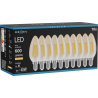 Mexen Vintis 10x LED žiarovka filament E14, C35, 6W, Teplá - 2200K, 600 lm, jantárová - L154-E14-0622-50x10