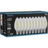 Mexen Vintis 10x žiarovka filament LED E14, C35, 6W, Neutrálna - 4000K, 720 lm, číra - L154-E14-0640-00x10