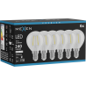 Mexen Vintis 6x žiarovka filament LED E14, G45, 2W, Neutrálna - 4000K, 240 lm, číra - L156-E14-0240-00x06