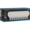 Mexen Vintis 10x LED žiarovka filament E14, G45, 2W, Neutrálna - 4000K, 240 lm, číra - L156-E14-0240-00x10