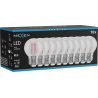 Mexen Vintis 10x žiarovka filament LED E27, G45, 4W, 55 lm, červená - L156-E27-04XX-45x10