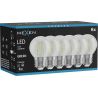Mexen Vintis 6x Žiarovka filament LED E27, G45, 4W, 55 lm, zelená - L156-E27-04XX-46x06