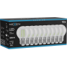 Mexen Vintis 10x žiarovka filament LED E27, G45, 4W, 55 lm, zelená - L156-E27-04XX-46x10