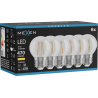 Mexen Vintis 6x Žiarovka filament LED E27, G45, 4W, Teplá - 2700K, 470 lm, číra - L156-E27-0427-00x06