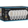 Mexen Vintis 6x Žiarovka filament LED E27, G45, 6W, Teplá - 2700K, 720 lm, číra - L156-E27-0627-00x06