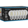 Mexen Vintis 6x Žiarovka filament LED E27, G45, 6W, Neutrálna - 4000K, 720 lm, číra - L156-E27-0627-00x06