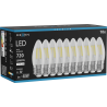 Mexen Vintis 10x žiarovka filament LED E27, C35, 6W, Neutrálna - 4000K, 720 lm, číra - L154-E27-0640-00x10