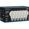 Mexen Vintis 6x LED žiarovka filament E27, A60, 4W, 55 lm, zelená - L150-E27-04XX-46x06