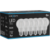 Mexen Vintis 6x žiarovka filament LED E27, A60, 4W, 55 lm, modrá - L150-E27-04XX-47x06