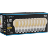 Mexen Vintis 10x LED vláknová žiarovka E27, A60, 4W, Teplá - 2200K, 400 lm, jantárová - L150-E27-0422-50x10